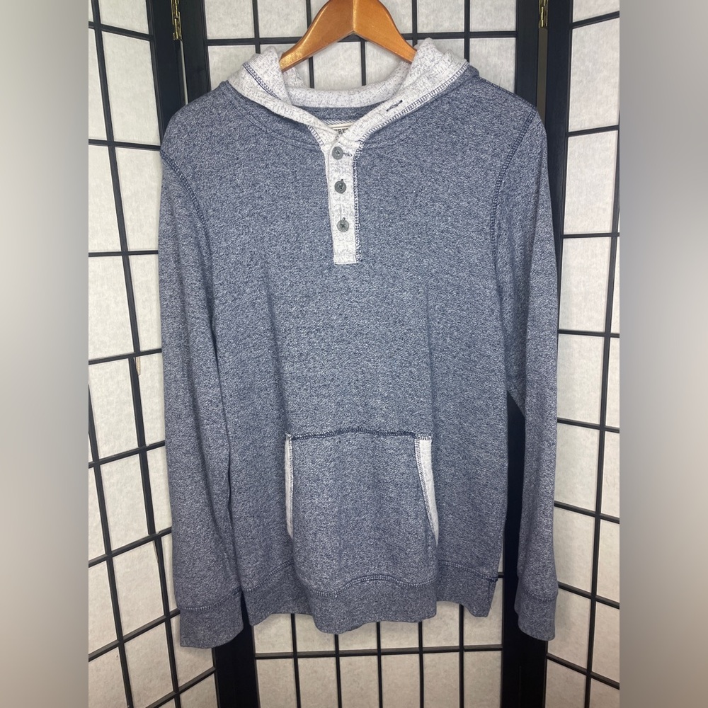 Free Planet Pullover 3 Button Lightweight Hoodie Men’s Size Medium
